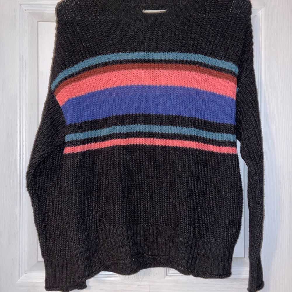 Women’s black knit sweater